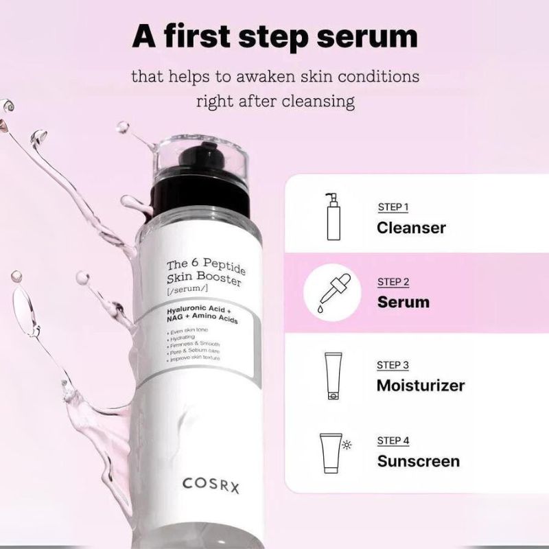 COSRX The 6 Peptide Skin Booster Serum | BONIIK | Best Korean Beauty Skincare Makeup in Australia