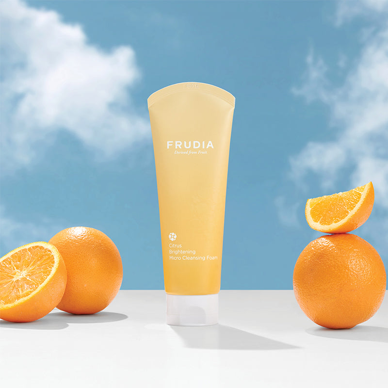 FRUDIA Citrus Brightening Micro Cleansing Foam | BONIIK Best Korean Beauty Skincare Makeup Store in Australia