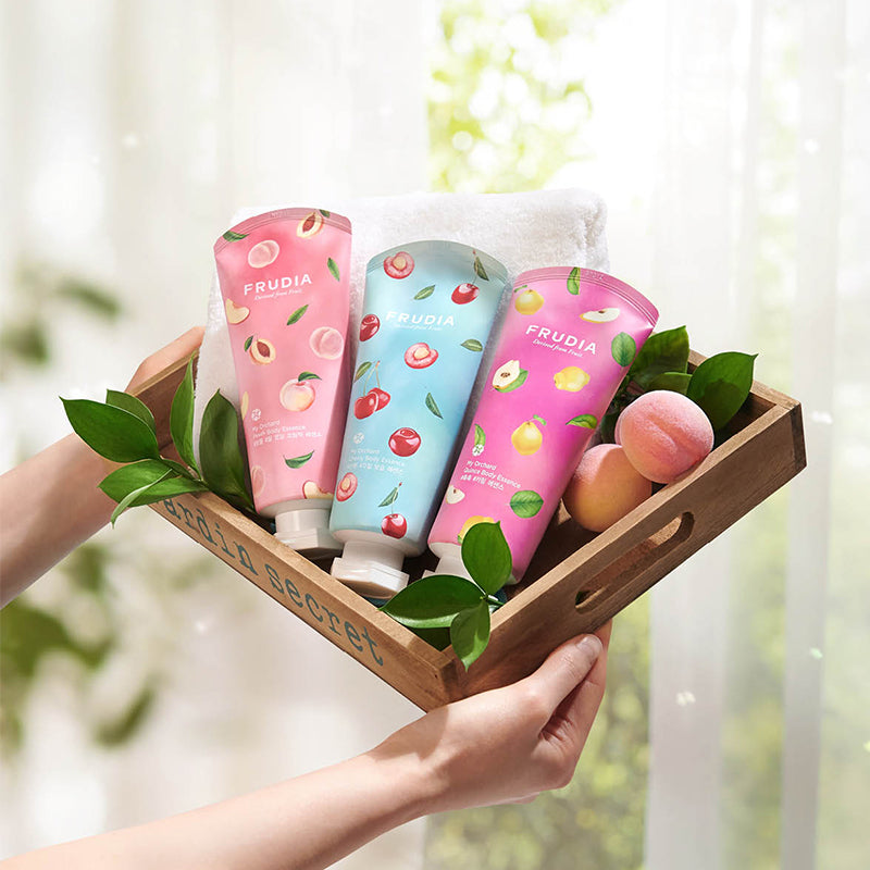FRUDIA My Orchard Peach Body Essence | BONIIK Best Korean Beauty Skincare Makeup Store in Australia