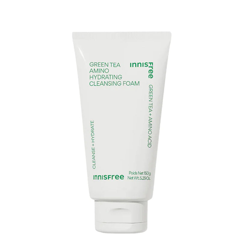 INNISFREE Green Tea Amino Hydrating Cleansing Foam | BONIIK Best Korean Beauty Skincare Makeup Store in Australia
