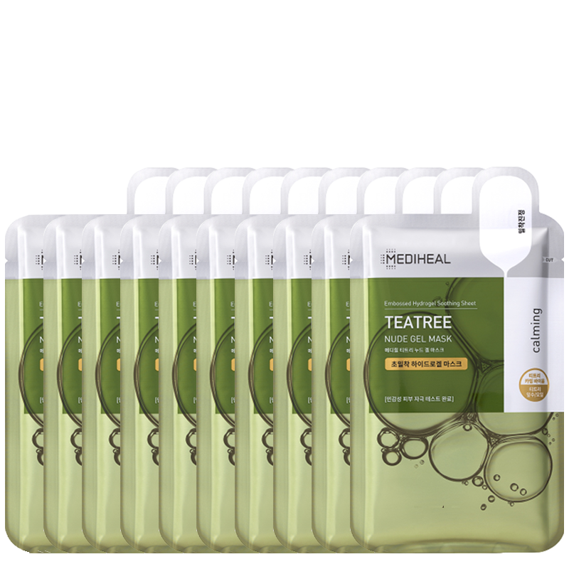 MEDIHEAL Tea Tree Nude Gel Mask bundle 10pcs | BONIIK Best Korean Beauty Skincare Makeup Store in Australia
