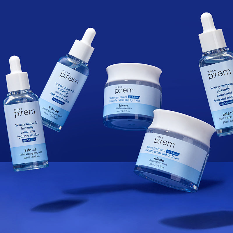 MAKE P:REM Safe Me. Relief Watery Ampoule | BONIIK Best Korean Beauty Skincare Makeup Store in Australia