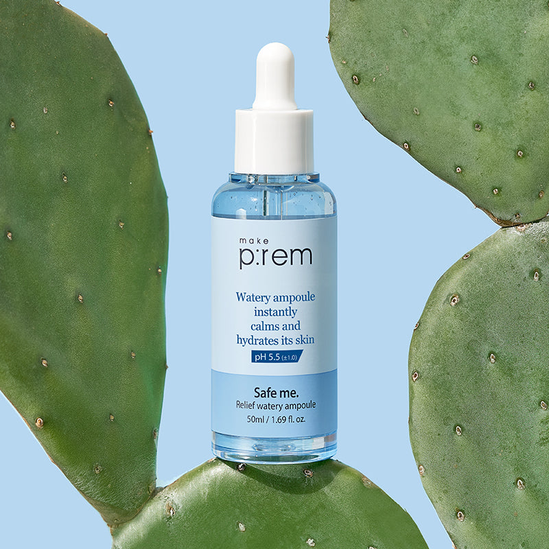 MAKE P:REM Safe Me. Relief Watery Ampoule | BONIIK Best Korean Beauty Skincare Makeup Store in Australia