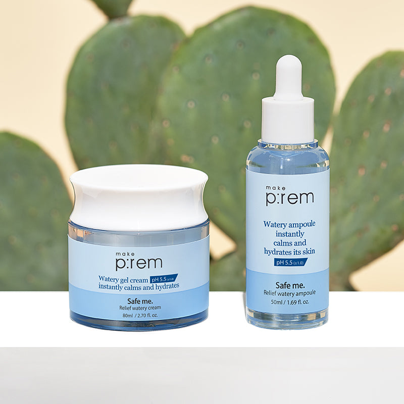 MAKE P:REM Safe Me. Relief Watery Ampoule | BONIIK Best Korean Beauty Skincare Makeup Store in Australia