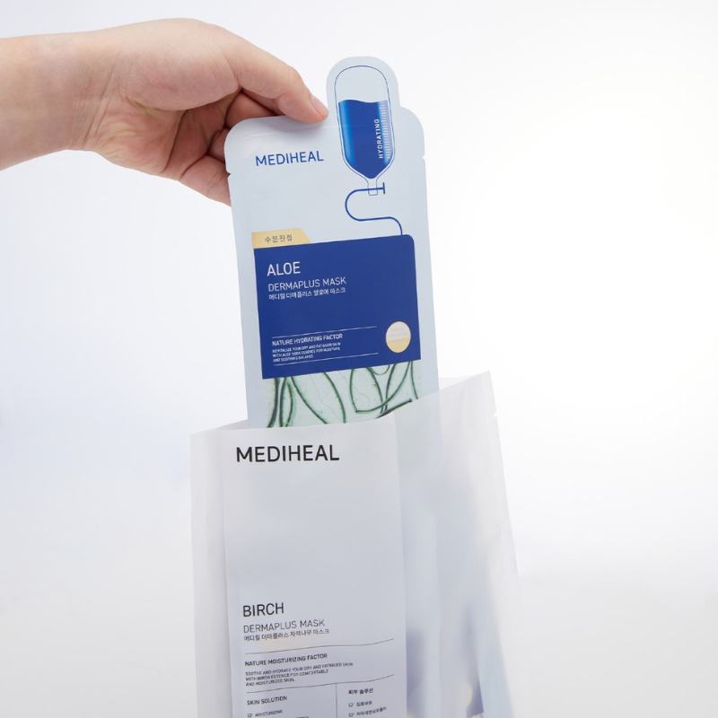 MEDIHEAL DERMAPLUS ALOE MASK | BONIIK Best Korean Beauty Skincare Makeup Store in Australia