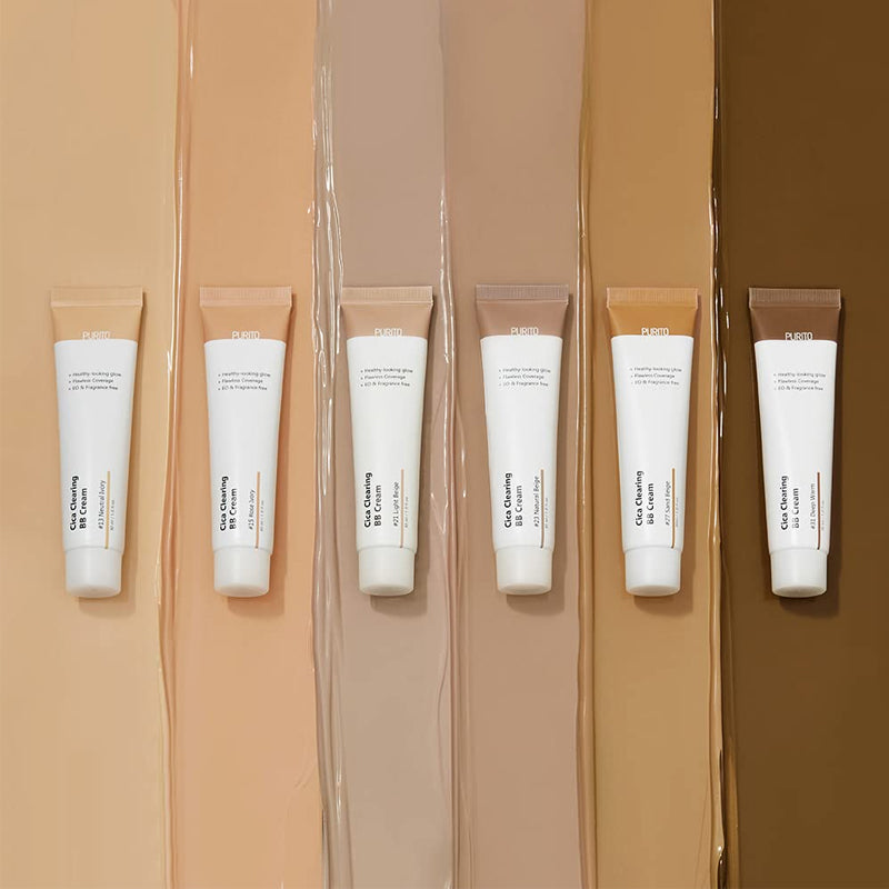 PURITO Cica Clearing BB Cream Shades BONIIK Best Korean Beauty Skincare Makeup Store in Australia