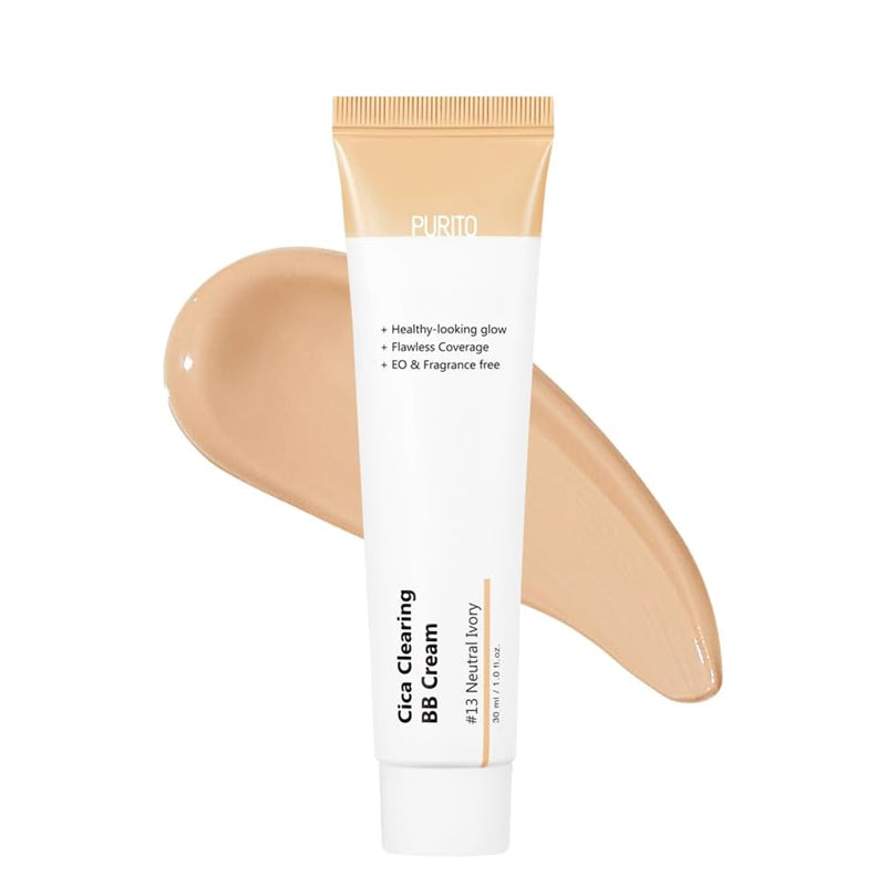PURITO Cica Clearing BB Cream 13 Neutral Ivory | BONIIK Best Korean Beauty Skincare Makeup Store in Australia