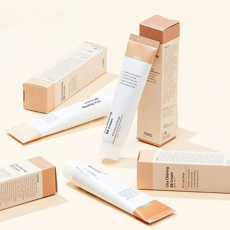 PURITO Cica Clearing BB Cream Makeup BONIIK Best Korean Beauty Skincare Makeup Store in Australia