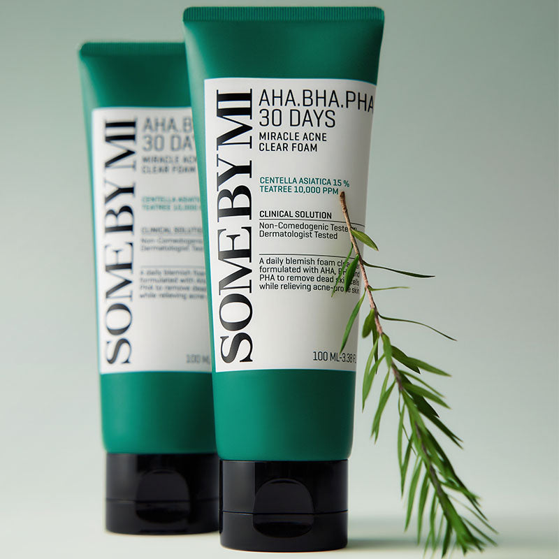 SOME BY MI AHA BHA PHA 30 Days Miracle Acne Clear Foam | Face wash for sensitive skin | BONIIK Best Korean Beauty Skincare Makeup in Australia