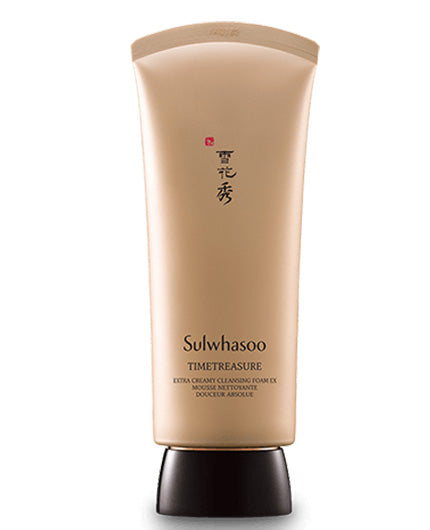 SULWHASOO Timetreasure Extra Creamy Cleansing Foam | Anti aging facial cleanser | BONIIK Best Korean Beauty Skincare Makeup in Australia
