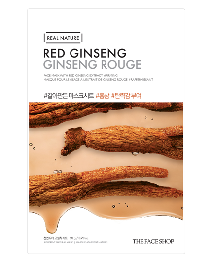 THE FACE SHOP Real Nature Red Ginseng Mask Sheet | MASK | BONIIK