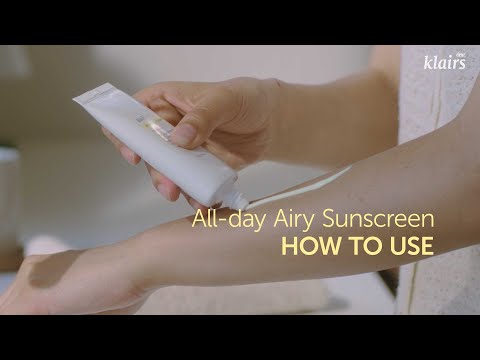 How to use Dear, Klairs All-day Airy Sunscreen