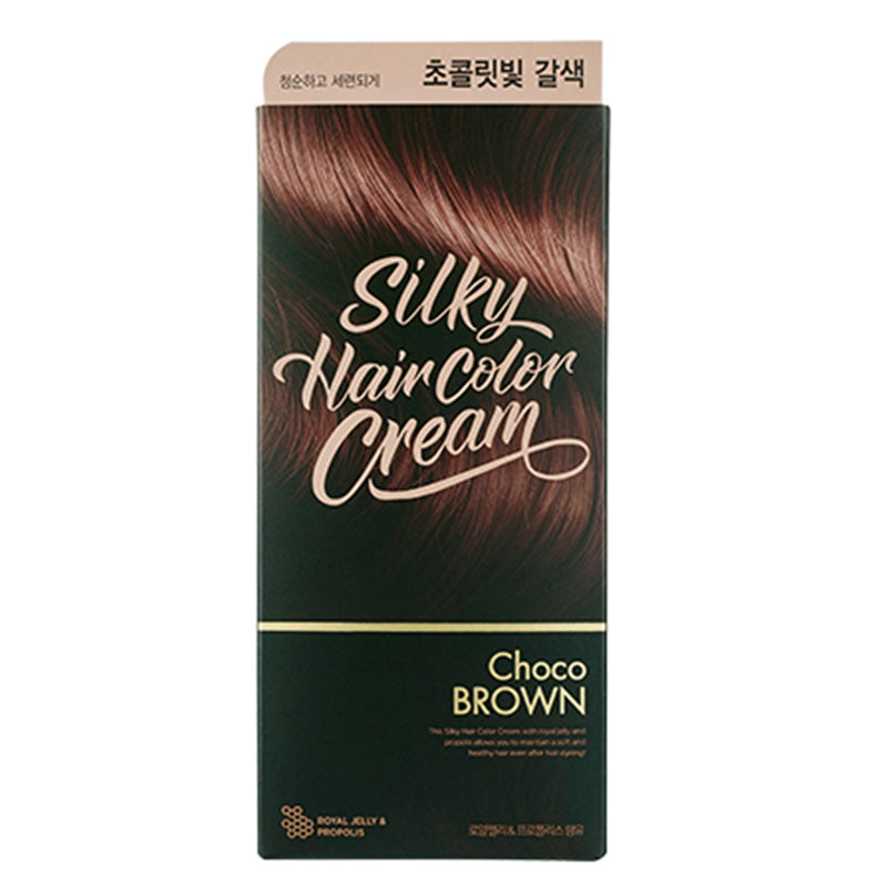 THE FACE SHOP Silky Hair Color Cream Choco Brown | Hair Dye | BONIIK Best Korean Beauty Skincare Makeup Store in Australia