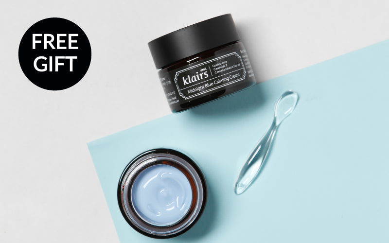 FREE Midnight Blue Calming Cream with $85+ spend on KLAIRS | BONIIK Best Korean Beauty Skincare Makeup Store in Australia