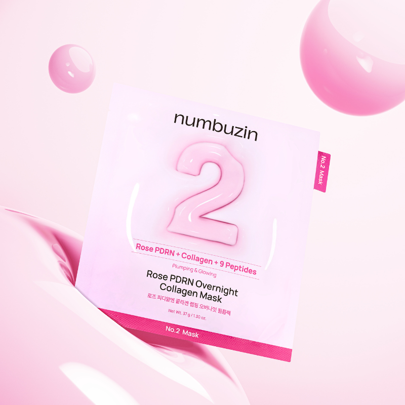 No.2 Rose Pdrn Overnight Collagen Mask (4pcs)