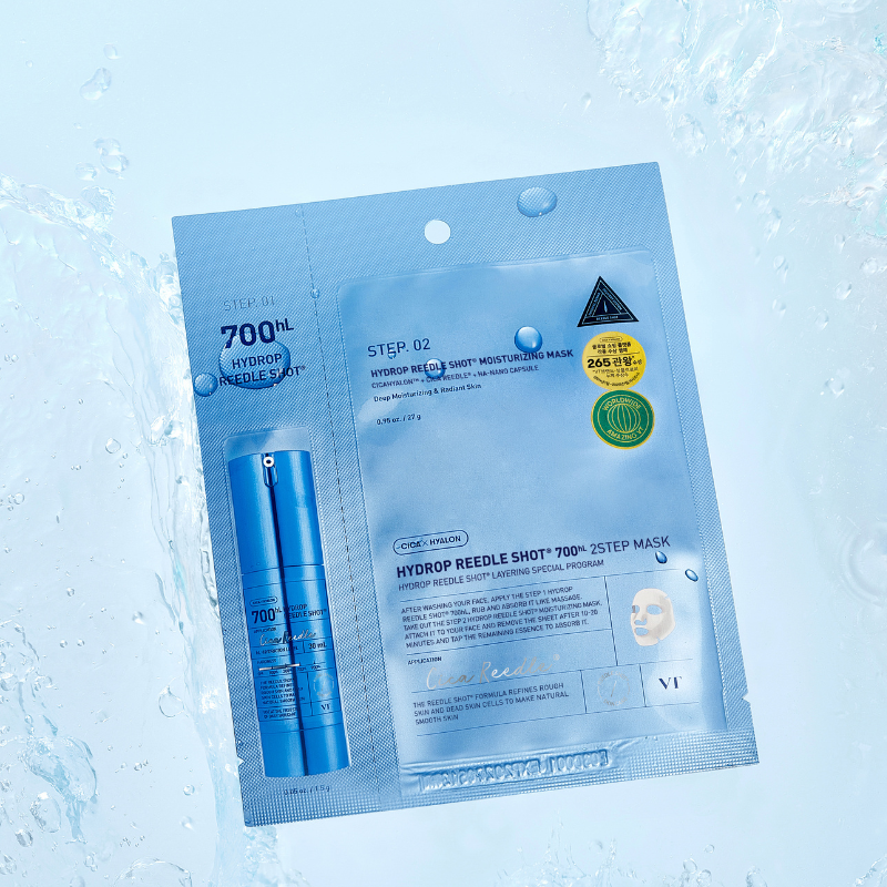 VT HYDROP REEDLE SHOT 300hL 2 STEP MASK  | BONIIK Best Korean Beauty Skincare Makeup Store in Australia