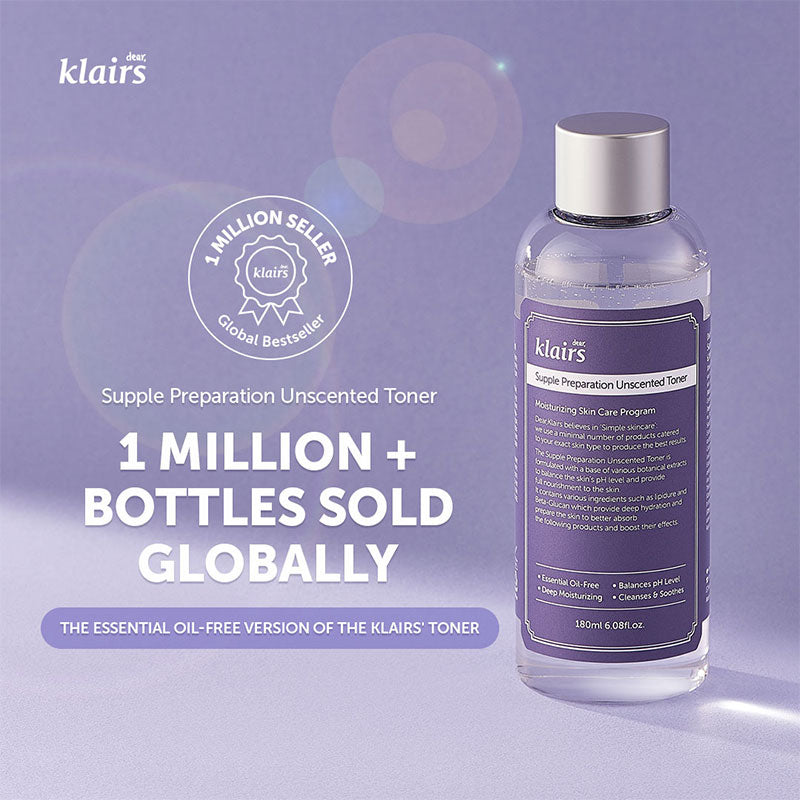 KLAIRS Supple Preparation Unscented Toner | Best Korean Face Toner | BONIIK