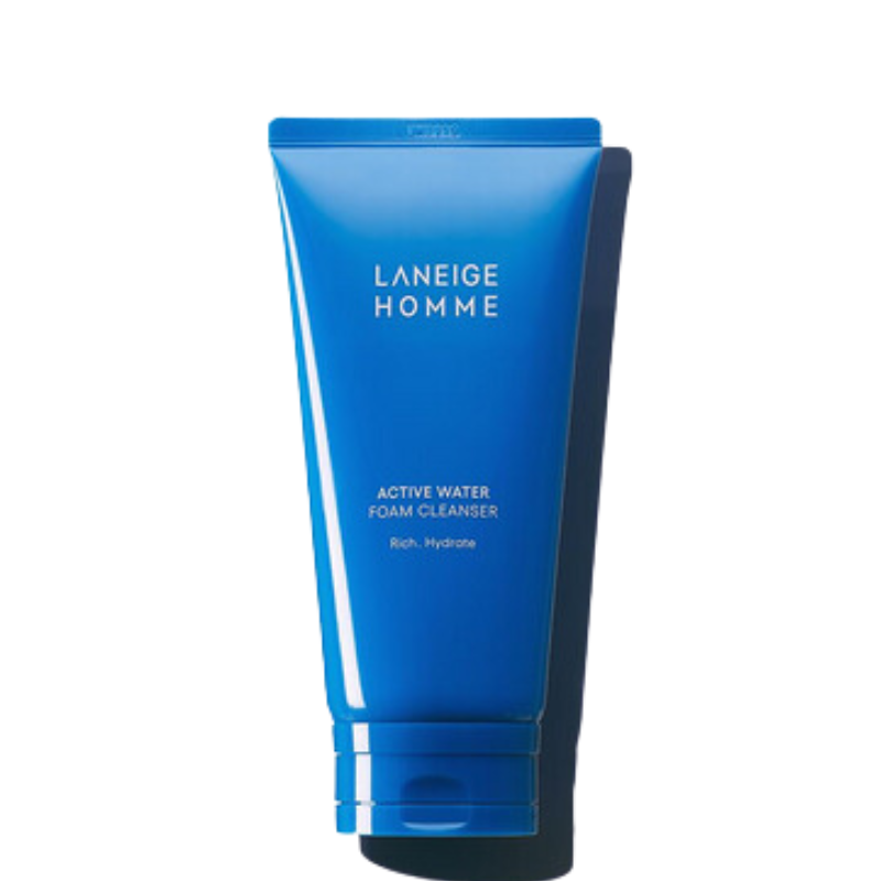 LANEIGE Homme Active Water Foam Cleanser | Men's Skincare | BONIIK Best Korean Beauty Skincare Makeup in Australia