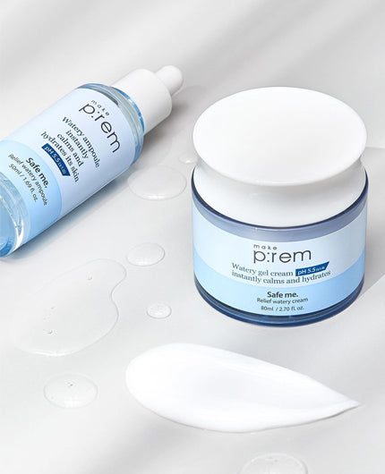 MAKE P:REM Safe Me. Relief Watery Cream | Moisturiser | BONIIK Best Korean Beauty Skincare Makeup Store in Australia