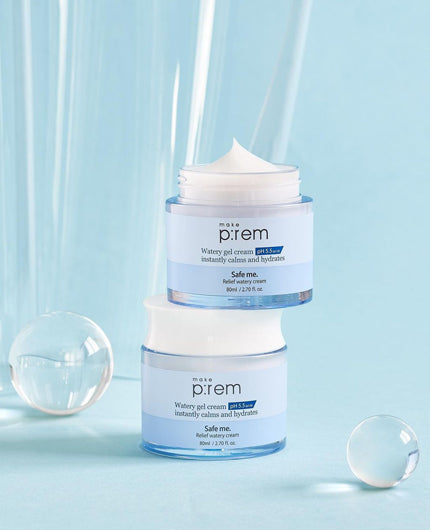 MAKE P:REM Safe Me. Relief Watery Cream | Moisturiser | BONIIK Best Korean Beauty Skincare Makeup Store in Australia