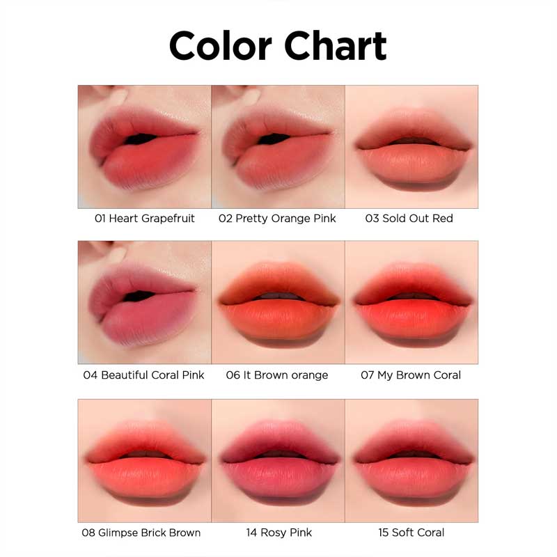 PERIPERA Ink Airy Velvet BONIIK Korean Makeup 