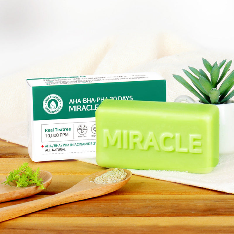 SOME BY MI AHA BHA PHA 30 Days Miracle Cleansing Bar | BONIIK Best Korean Skincare