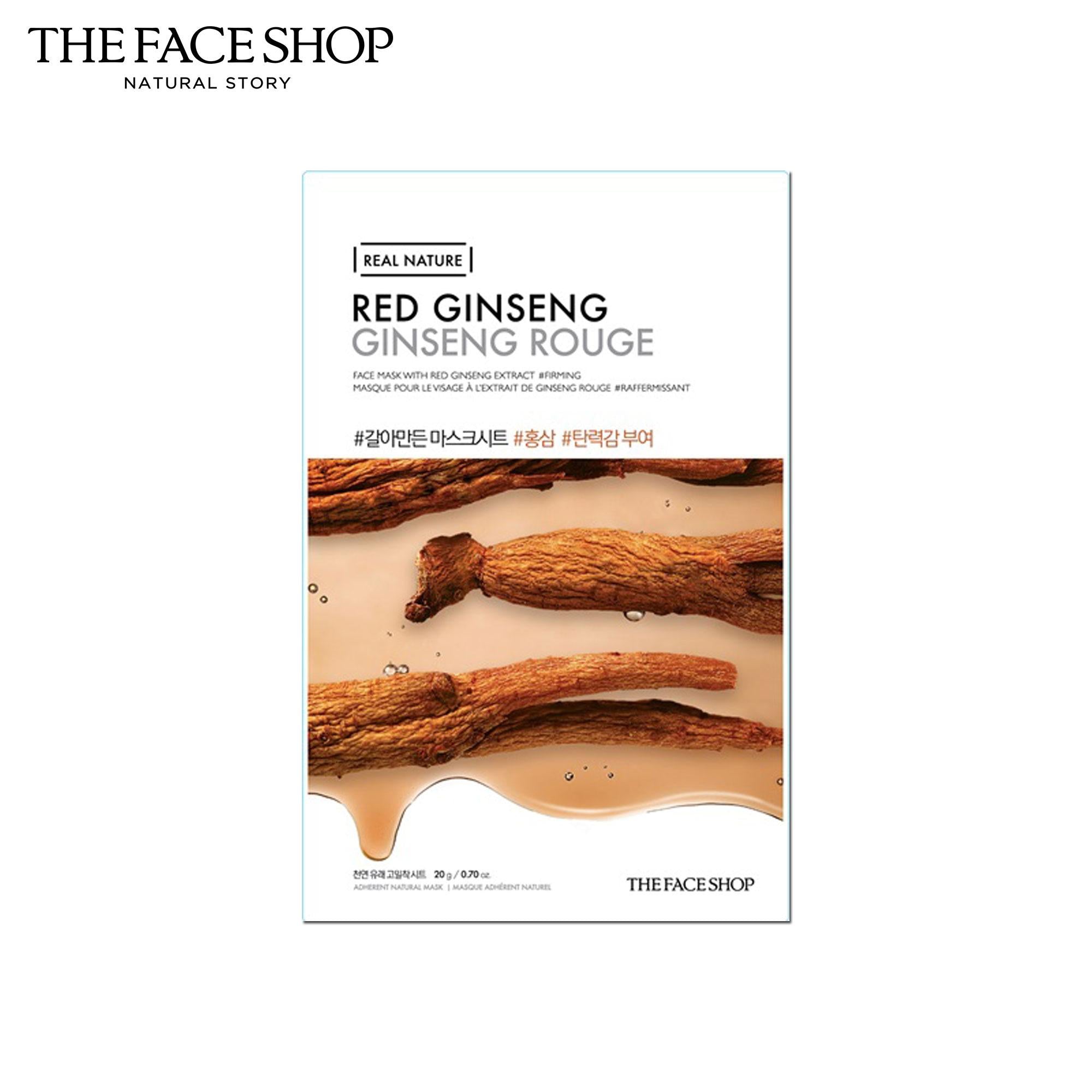 THE FACE SHOP Real Nature Red Ginseng Mask Sheet | MASK | BONIIK