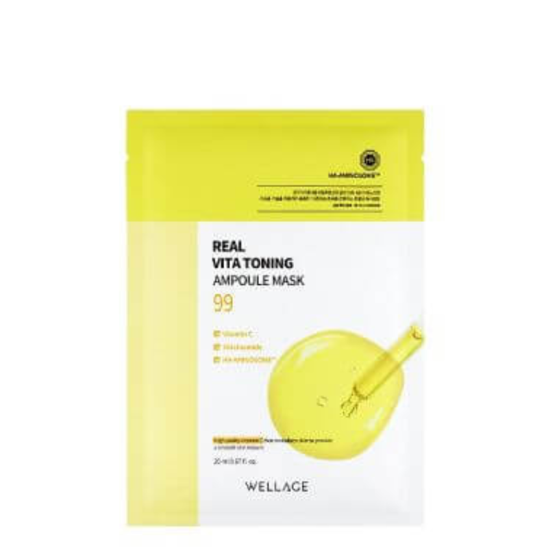 WELLAGE Real Vita Toning Ampoule Mask | BONIIK Best Korean Beauty Skincare Makeup Store in Australia