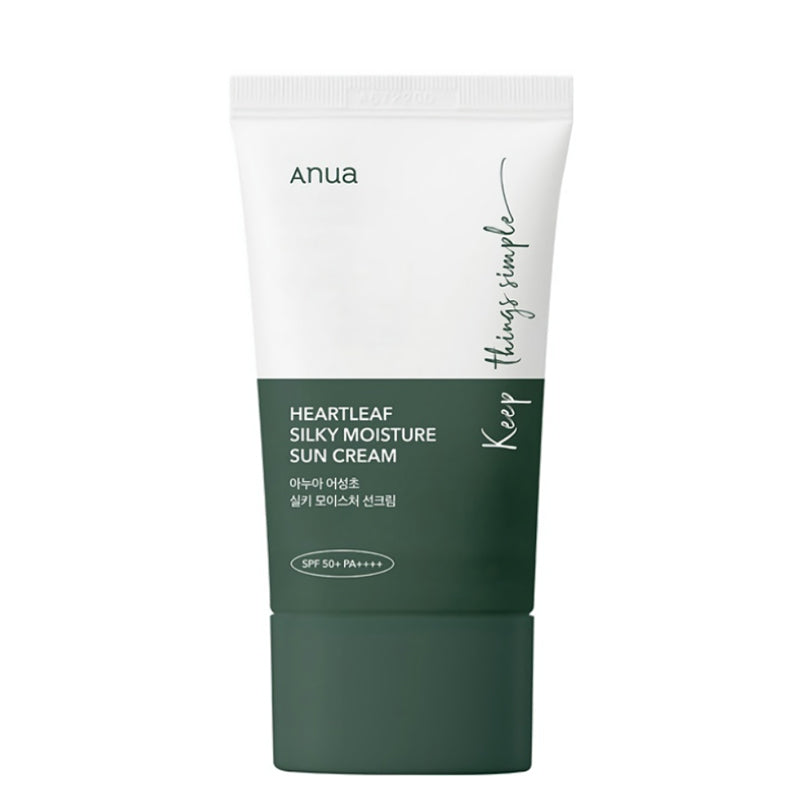 ANUA Heartleaf Silky Moisture Sun Cream | BONIIK Best Korean Beauty Skincare Makeup Store in Australia