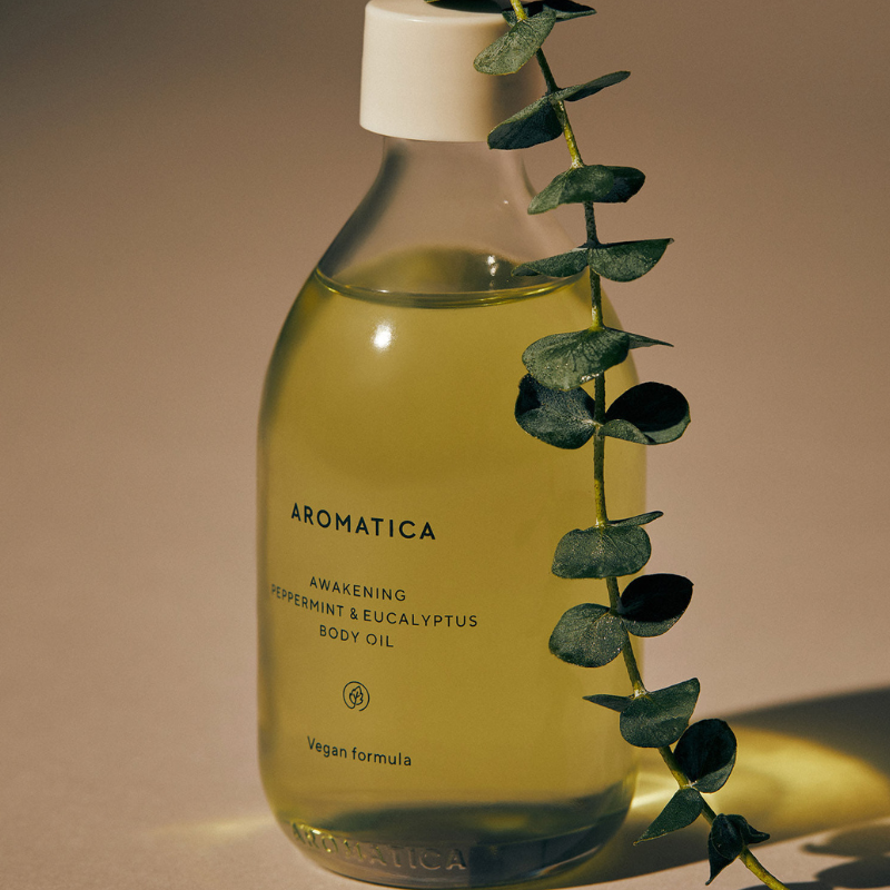 AROMATICA Awakening Body Oil Peppermint & Eucalyptus | BONIIK K-Beauty