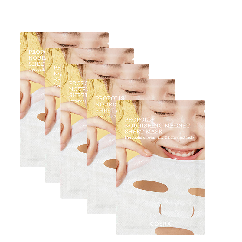 Full Fit Propolis Nourishing Magnet Sheet Mask Bundle (5pcs)