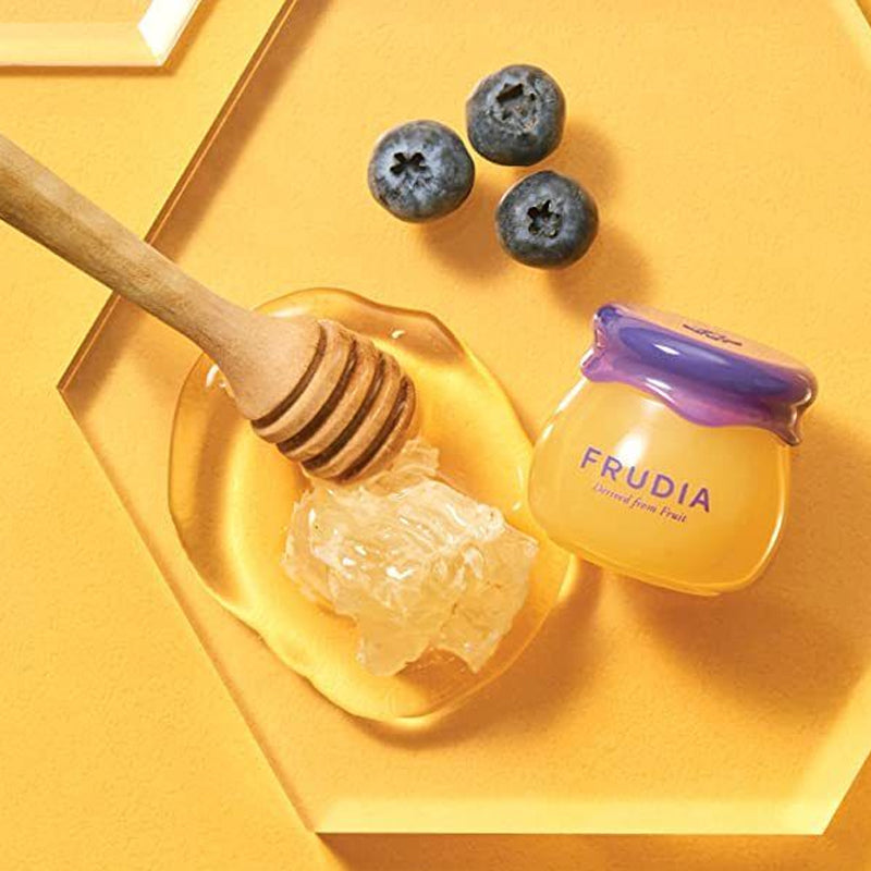 FRUDIA Blueberry Hydrating Honey Lip Balm | BONIIK Best Korean Beauty Skincare Makeup Store in Australia