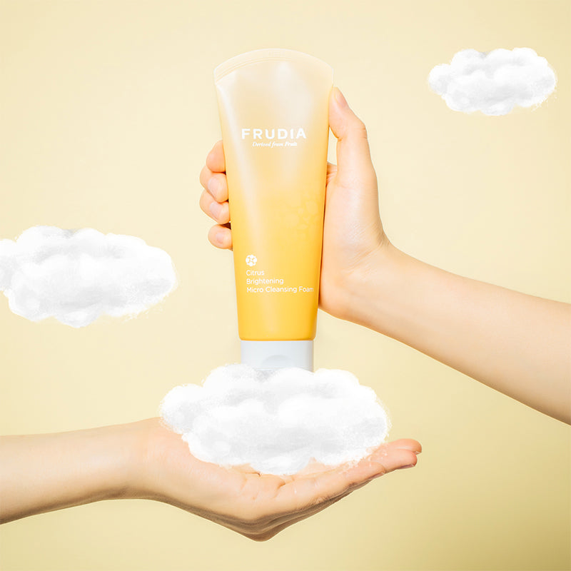 FRUDIA Citrus Brightening Micro Cleansing Foam | BONIIK Best Korean Beauty Skincare Makeup Store in Australia