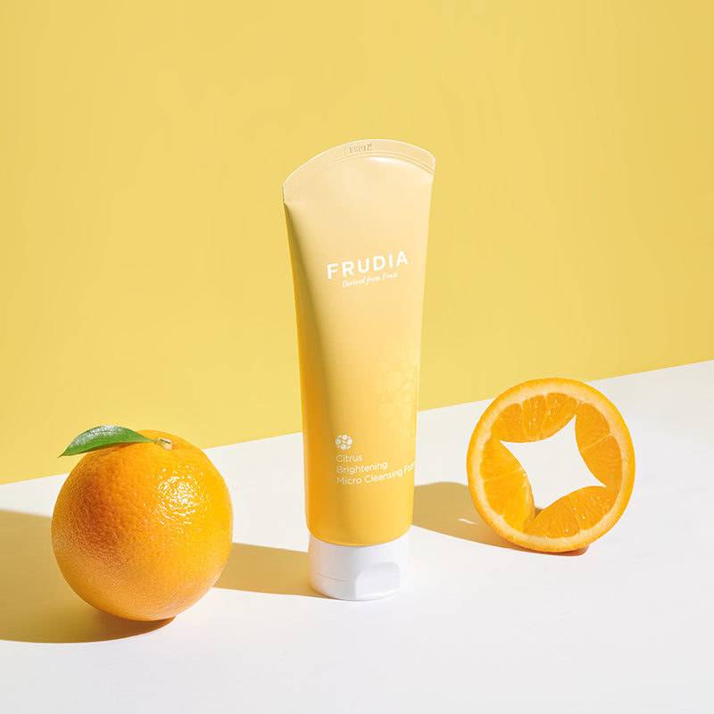 FRUDIA Citrus Brightening Micro Cleansing Foam | BONIIK Best Korean Beauty Skincare Makeup Store in Australia