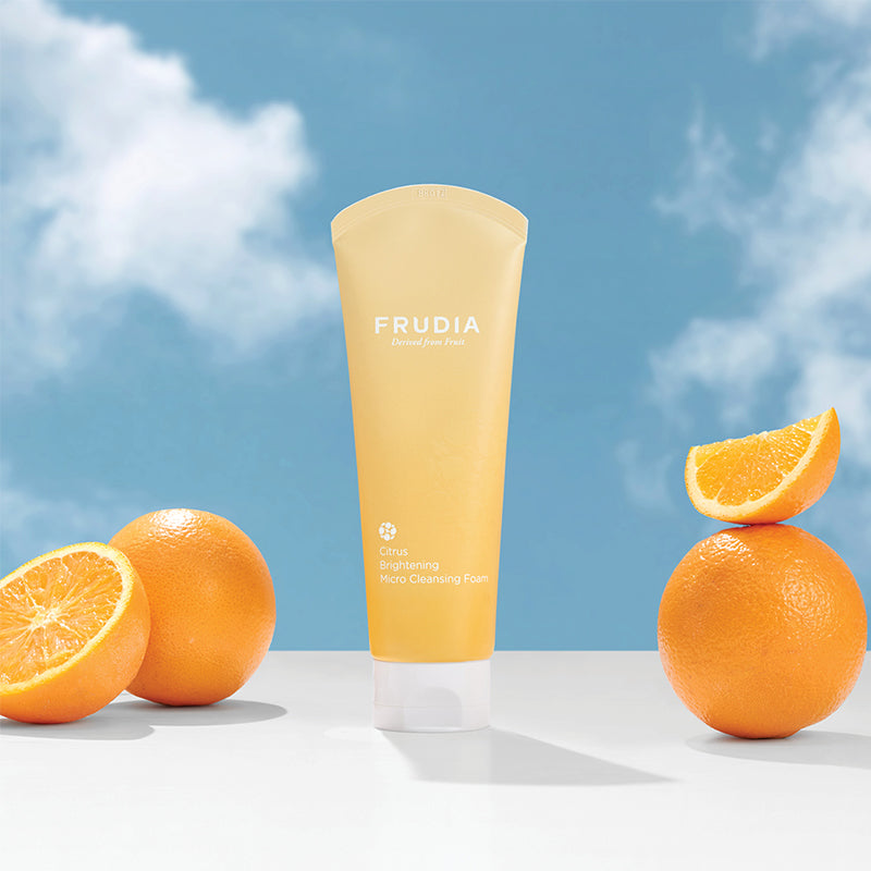 FRUDIA Citrus Brightening Micro Cleansing Foam | BONIIK Best Korean Beauty Skincare Makeup Store in Australia
