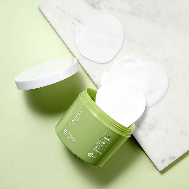 FRUDIA Green Grape Pore Peeling Pad | BONIIK Best Korean Beauty Skincare Makeup Store in Australia