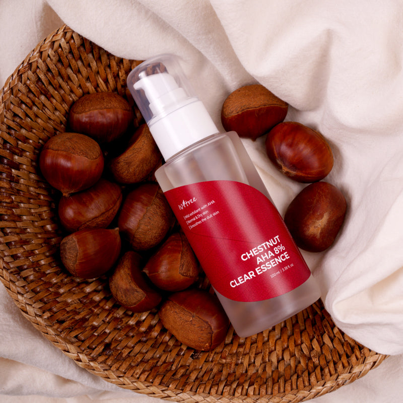 ISNTREE Chestnut AHA 8% Clear Essence | BONIIK Best Korean Beauty Skincare Makeup Store in Australia