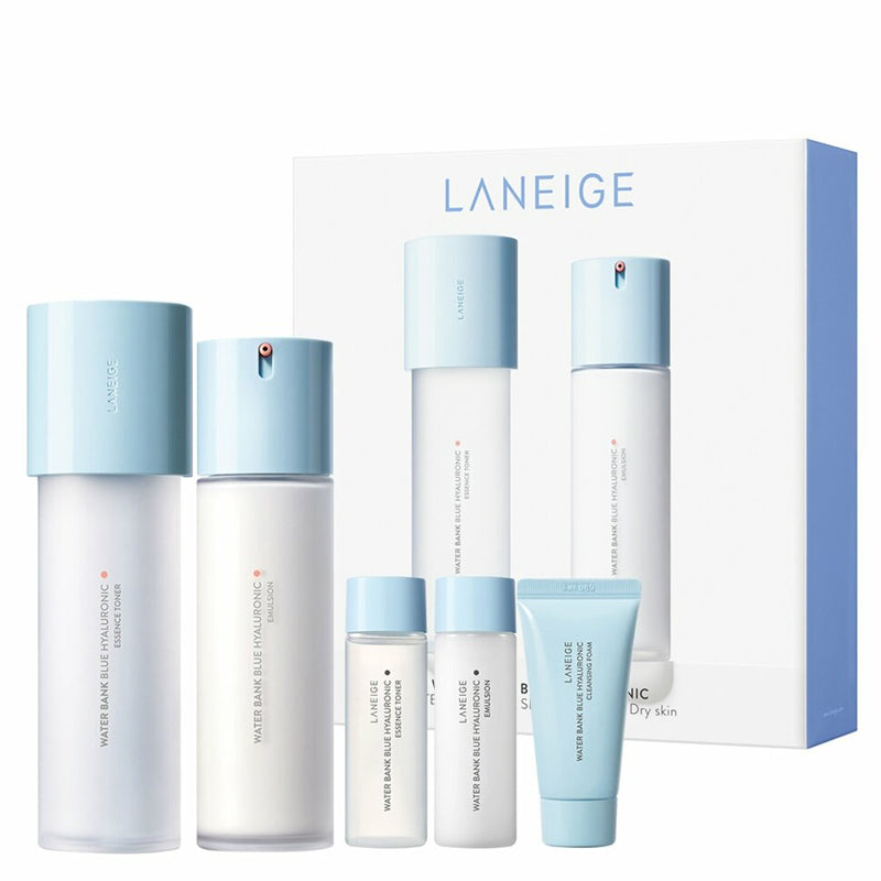 LANEIGE Water Bank Blue Hyaluronic Set For Normal To Dry Skin | BONIIK Best Korean Beauty Skincare Makeup Store in Australia