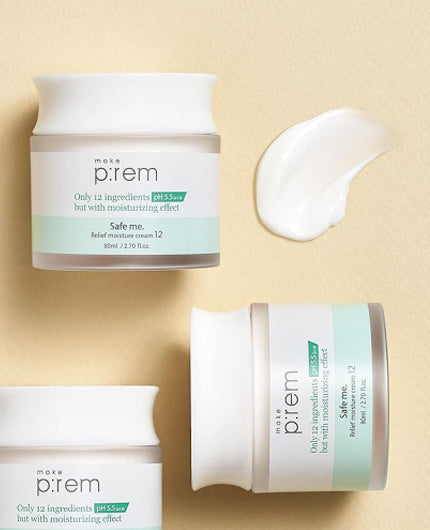 MAKE P:REM Safe Me. Relief Moisture Cream 12 | MOISTURISER | BONIIK | Best Korean Beauty Skincare Makeup in Australia