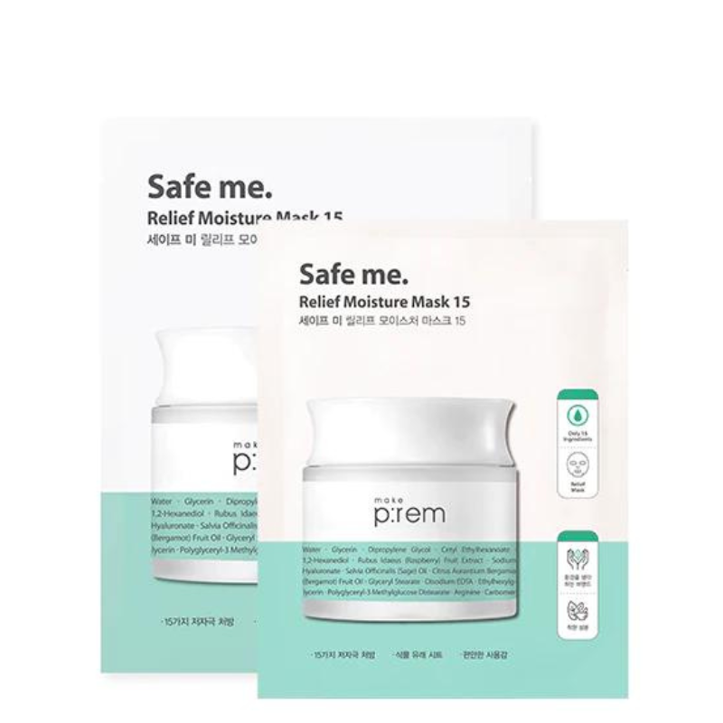 Safe Me. Relief Moisture Mask 15 Bundle (10pcs) | Mask Sheet | BONIIK