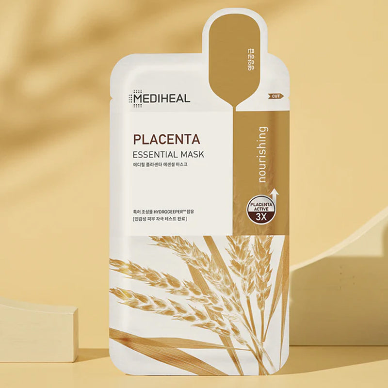 MEDIHEAL Placenta Essential Mask | BONIIK Best Korean Beauty Skincare Makeup Store in Australia