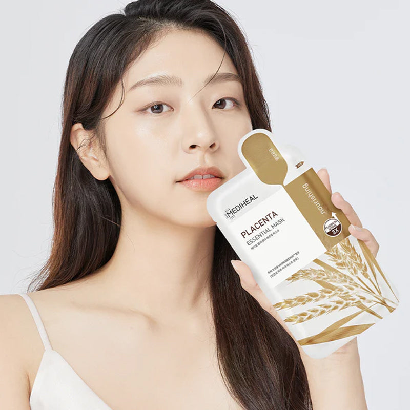 MEDIHEAL Placenta Essential Mask | BONIIK Best Korean Beauty Skincare Makeup Store in Australia