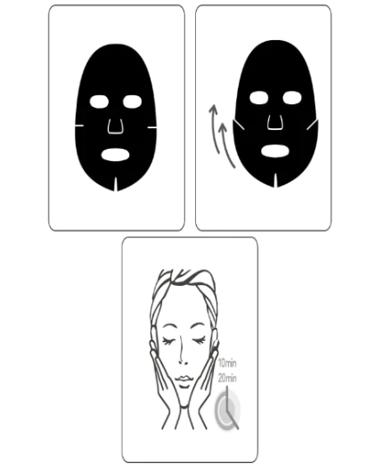 W.H.P White Hydrating Black Mask Ex Bundle (10pcs)