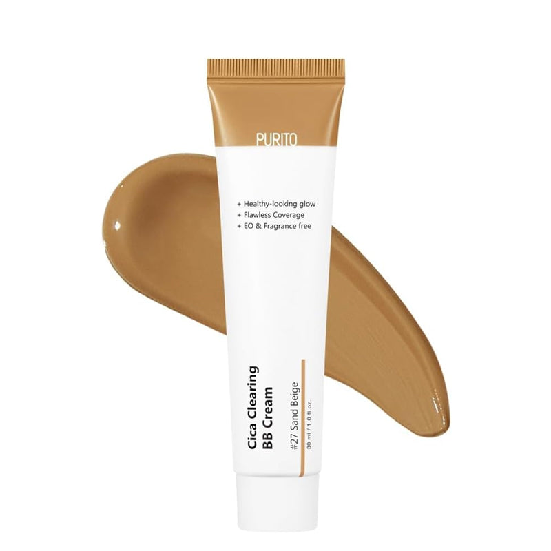 PURITO Cica Clearing BB Cream 27 Sand Beige | BONIIK Best Korean Beauty Skincare Makeup Store in Australia
