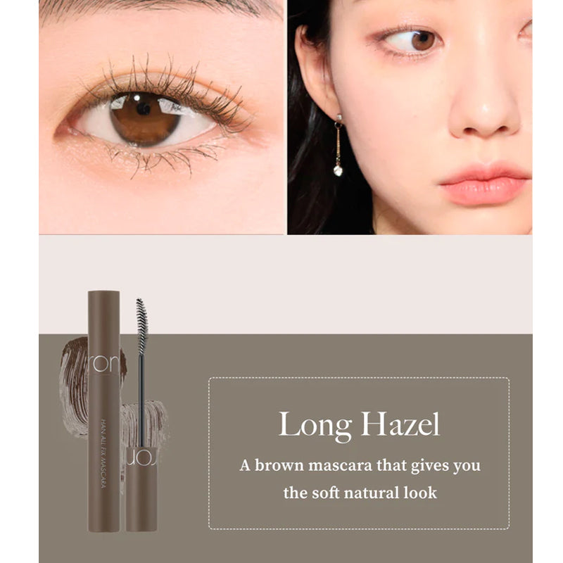 ROMAND Han All Fix Mascara Long Hazel | BONIIK Best Korean Beauty Skincare Makeup Store in Australia