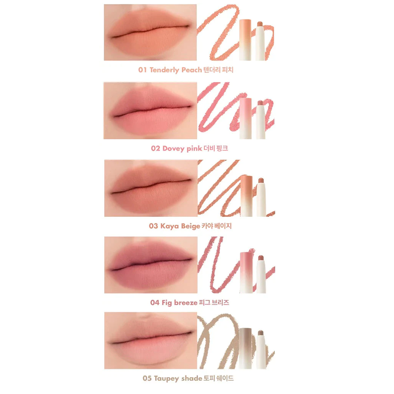 ROMAND Lip Mate Pencil | Shop BONIIK Makeup & Cosmetics Australia