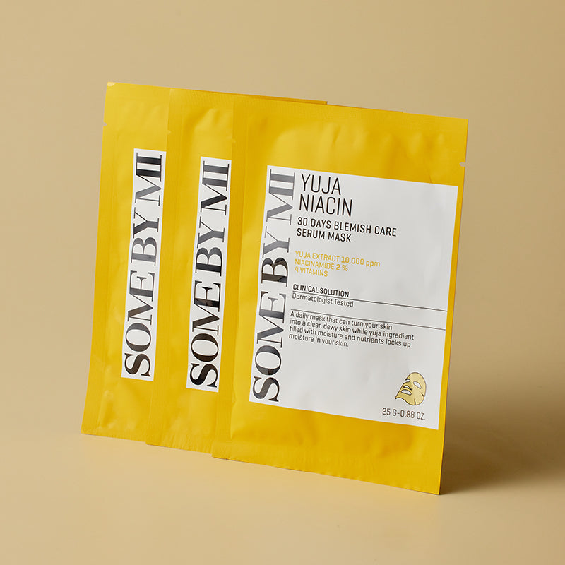 SOME BY MI Yuja Niacin Blemish Care Serum Mask | BONIIK Best Korean Beauty Skincare Makeup in Australia