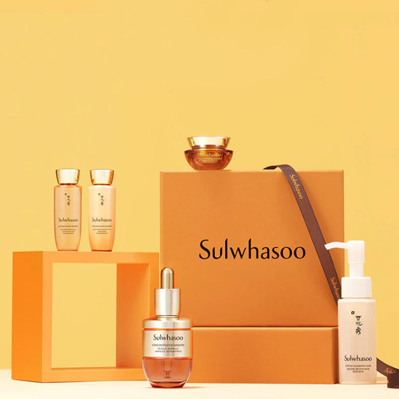SULWHASOO Concentrated Ginseng Rescue Ampoule Set | BONIIK Best Korean Beauty Skincare Makeup Store in Australia