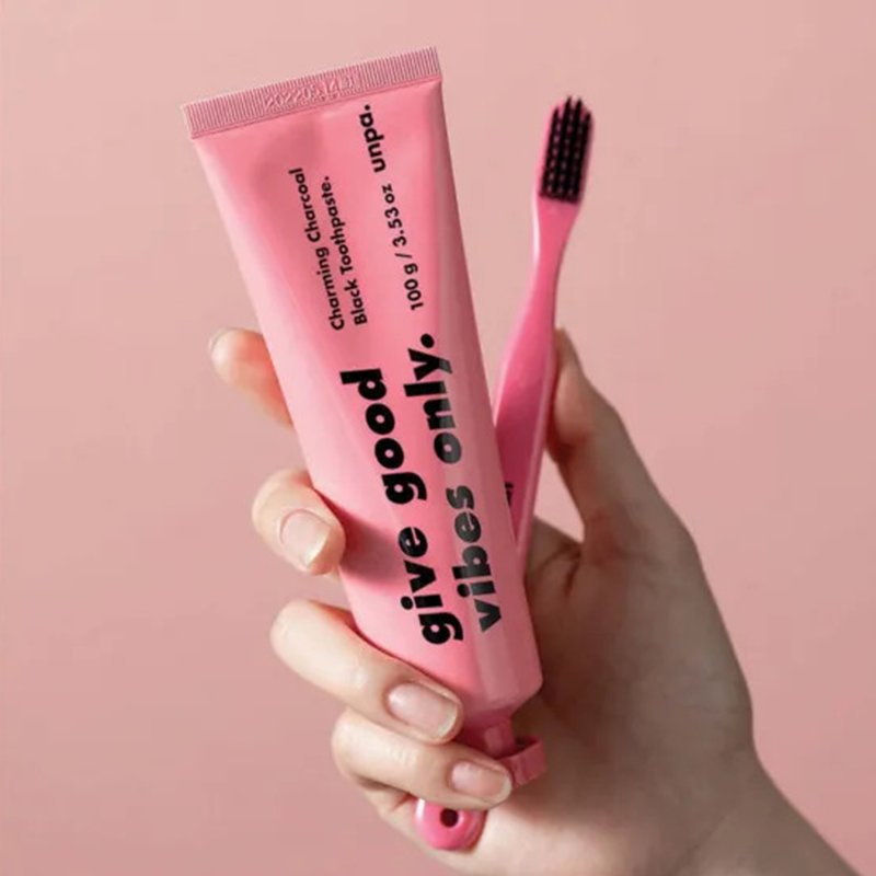 UNPA Cha Cha Pink Whitening Charcoal Toothpaste | Oral Care | BONIIK