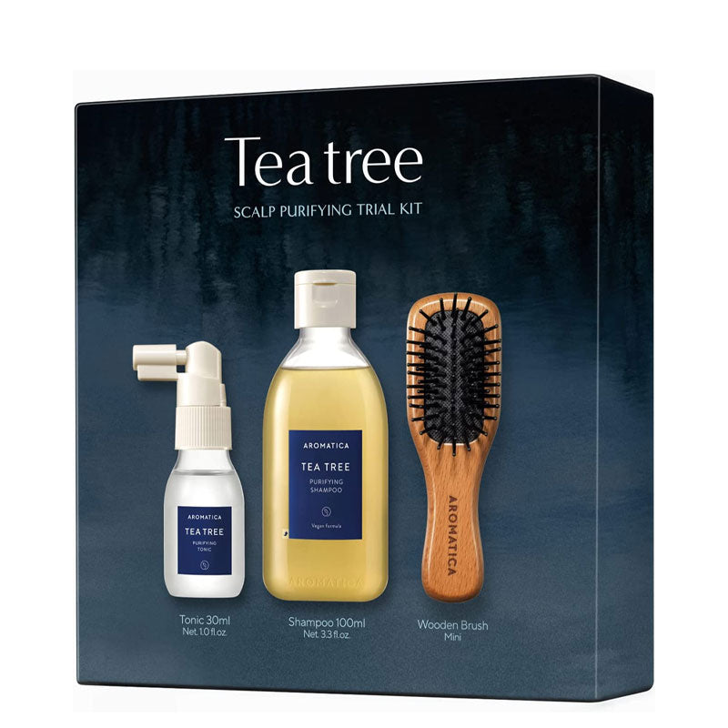 AROMATICA Tea Tree Scalp Purifying Trial Kit | BONIIK Korean Hair Care Australia
